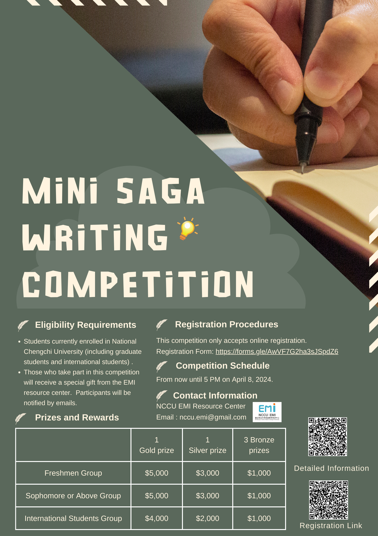 Mini Saga Creative Writing Competition is officially open!